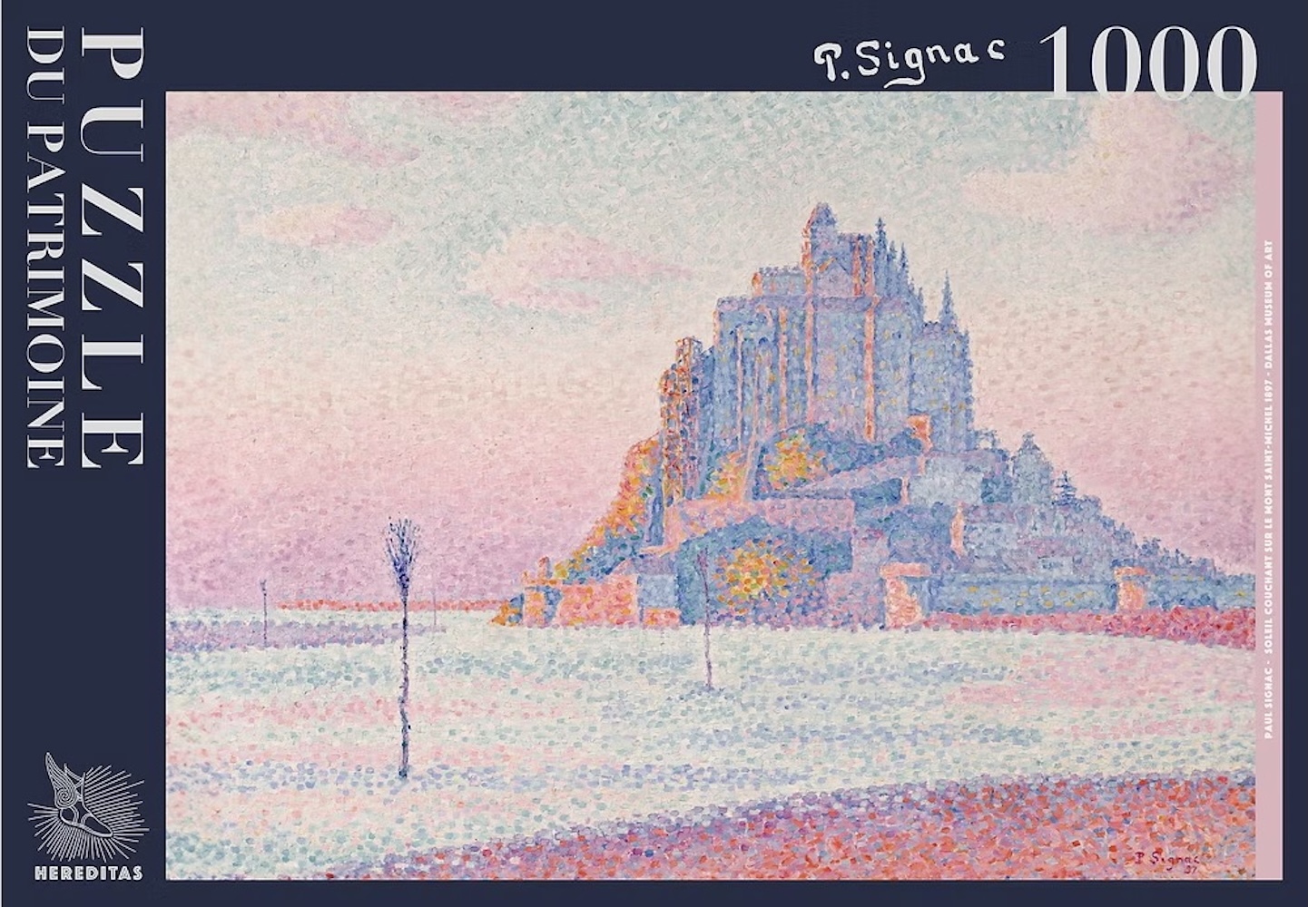 Puzzle 1000 pièces - Le Mont Saint-Michel par Paul Signac