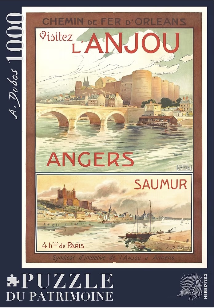 Puzzle 1000 pièces - Angers Saumur par Dubos
