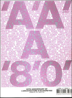L'Architecture D'Aujourd'Hui N°380 - Aa A 80 Ans