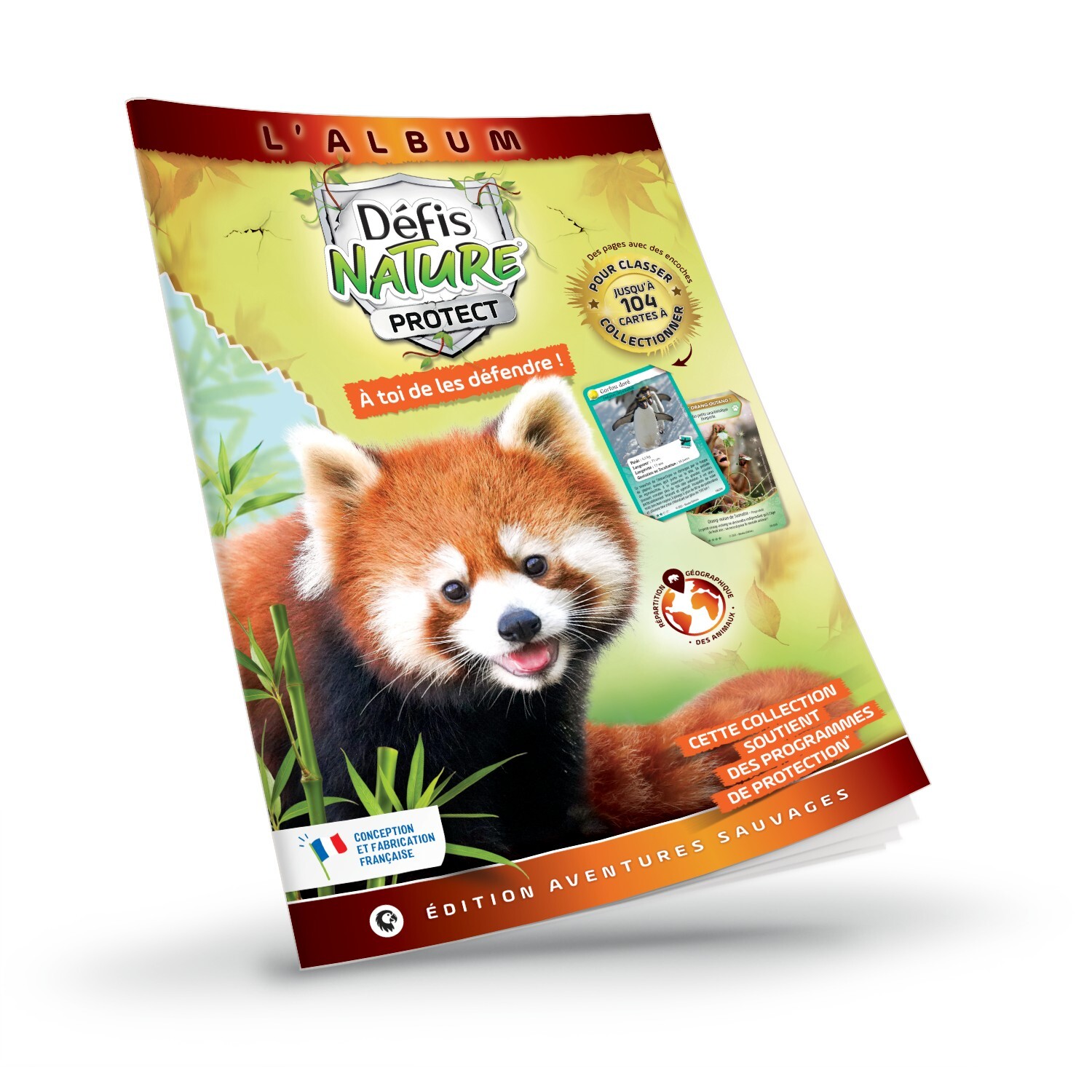 ALBUM DE CLASSEMENT - COUVERTURE PANDA ROUX.