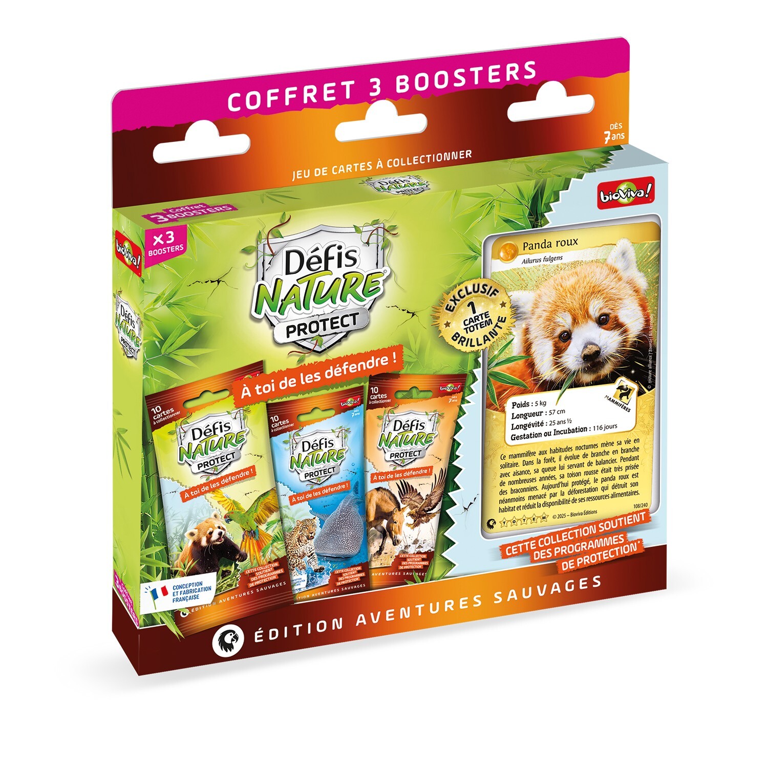 COFFRET 3 BOOSTERS PANDA ROUX.