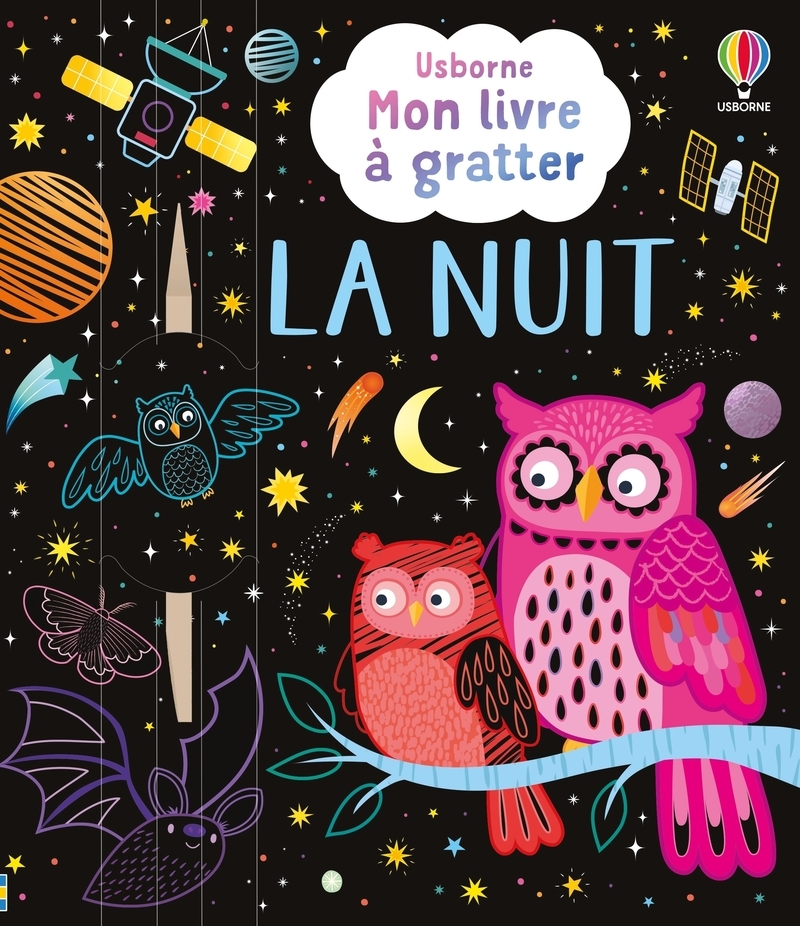 La nuit - Mon livre à gratter - dès 6 ans