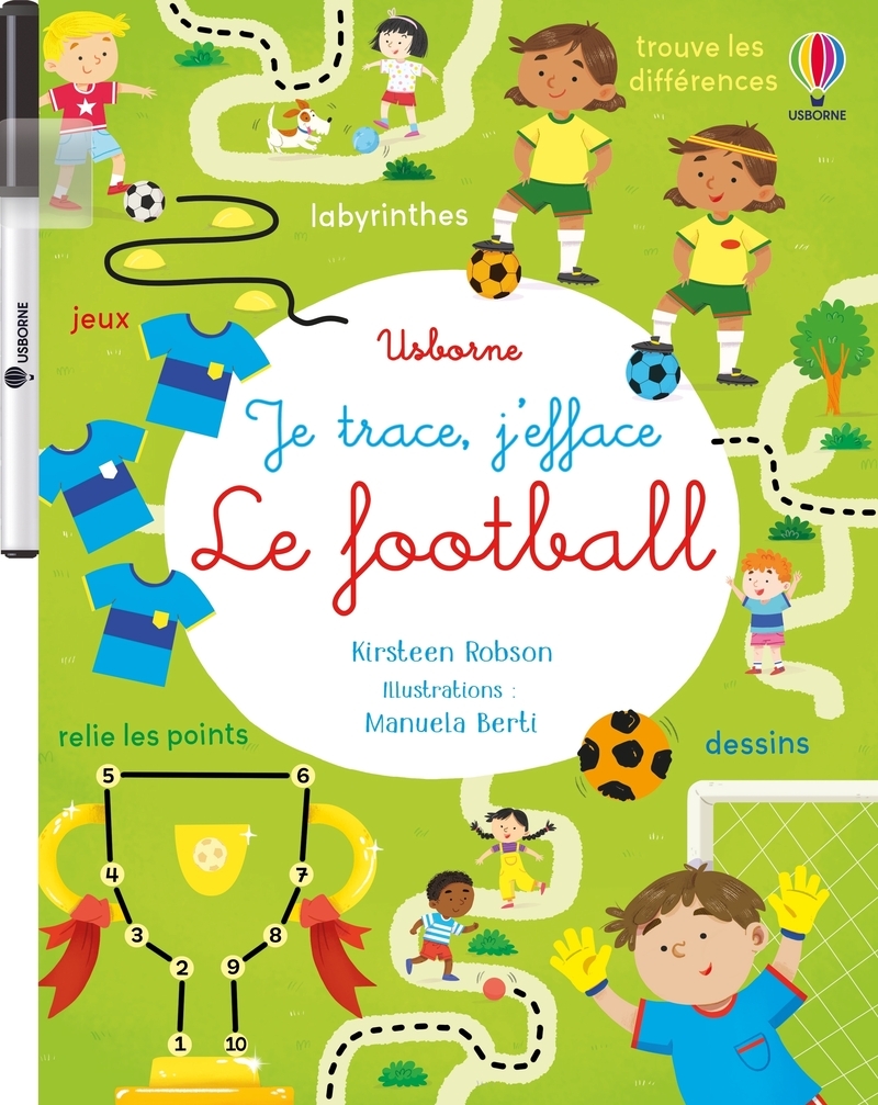 Le football - Je trace, j'efface - Dès 3 ans