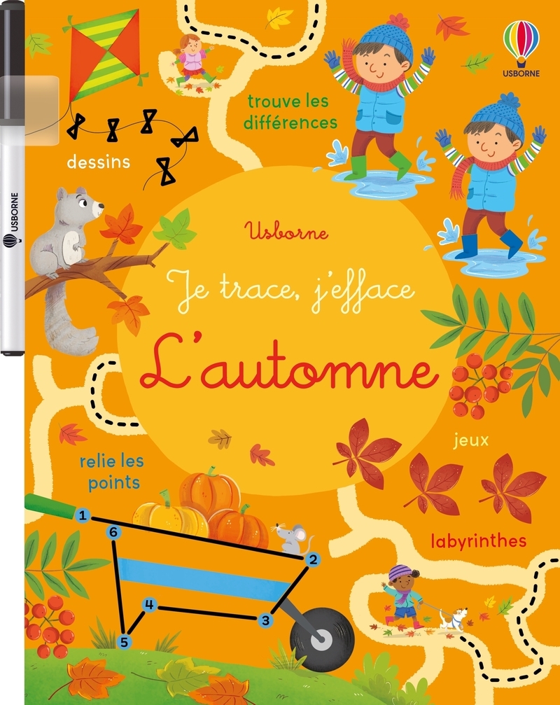 L'automne - Je trace, j'efface - dès 3 ans