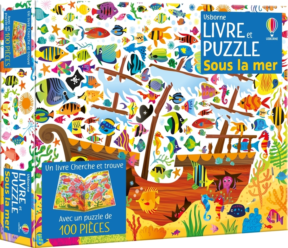 Sous la mer - Coffret livre et puzzle - Dès 5 ans