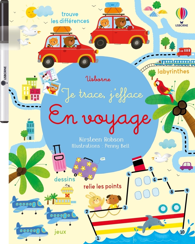 En voyage - Je trace, j'efface - Dès 3 ans