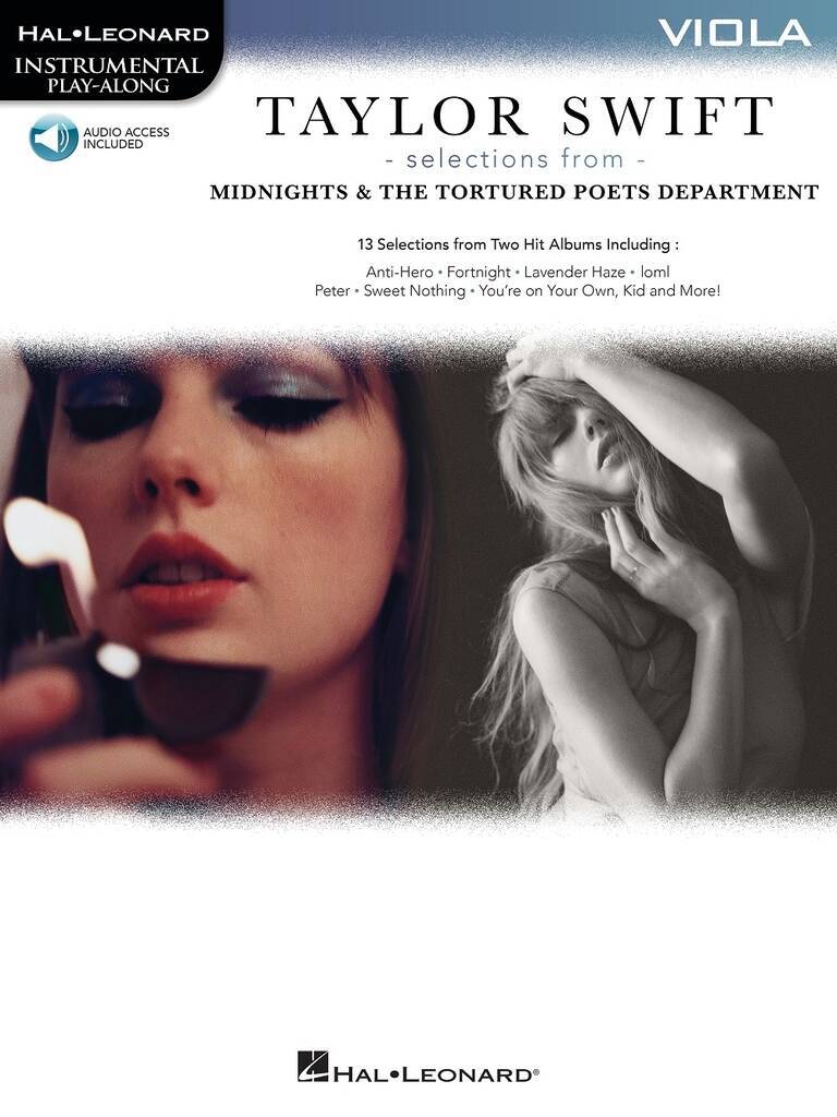 SELECTIONS FROM MIDNIGHTS & THE TORTURED POETS DEPARTMENT VIOLA PLAY-ALONG BOOK WITH ONLINE AUDIO