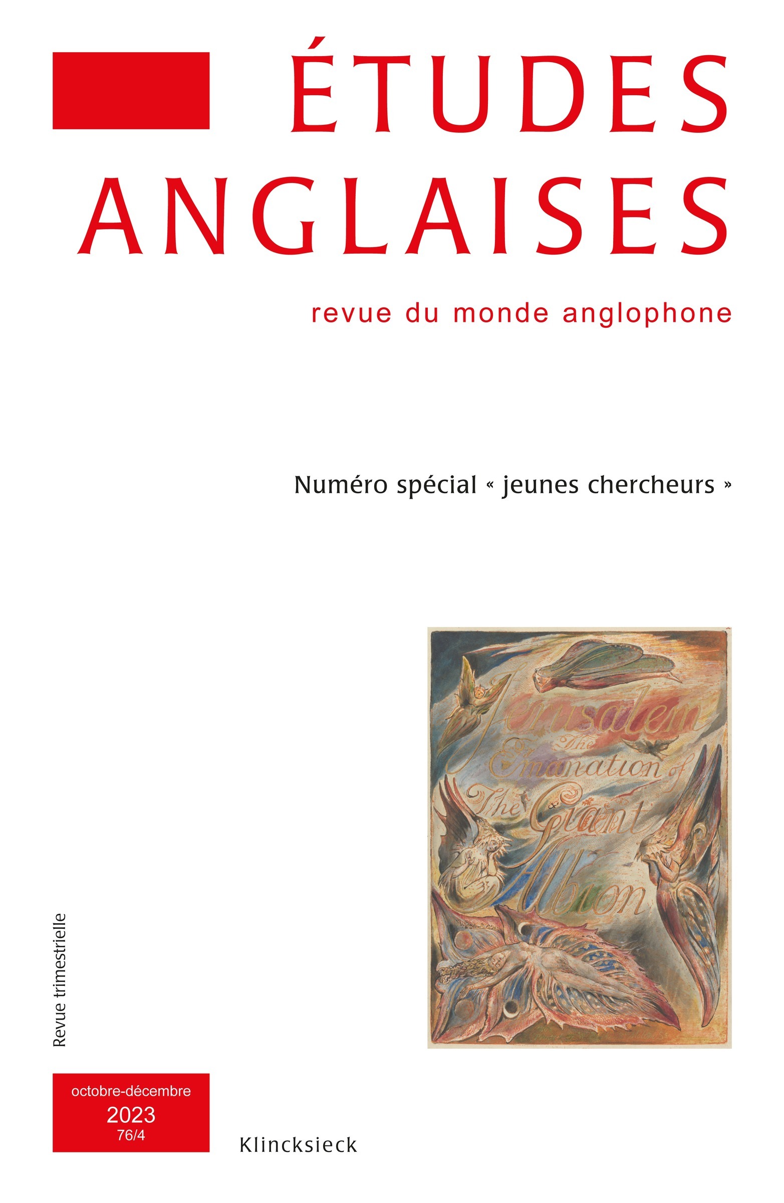 Etudes anglaises - N°4/2023