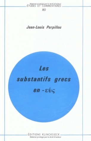 Les Substantifs grecs en -eus