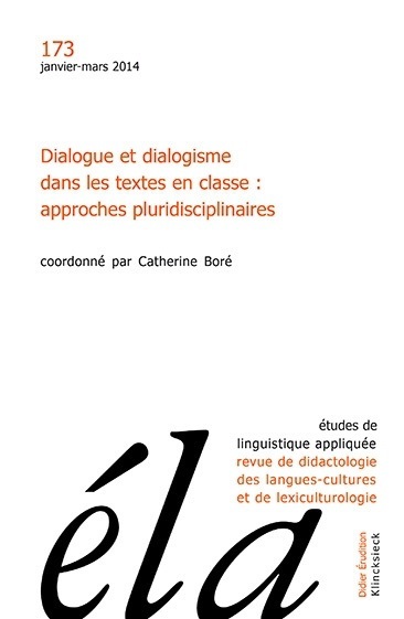 Études de linguistique appliquée - N°1/2014