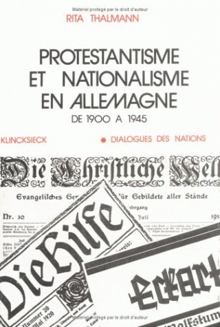 Protestantisme et nationalisme en Allemagne, de 1900 à 1945