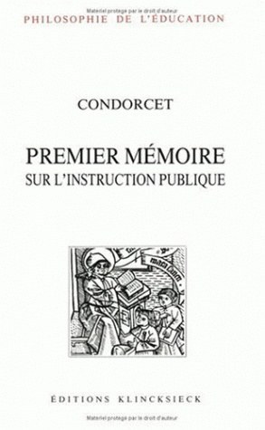 Premier Mémoire sur l'instruction publique