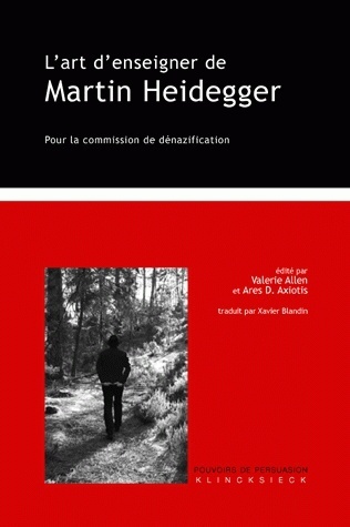 L'Art d'enseigner de Martin Heidegger