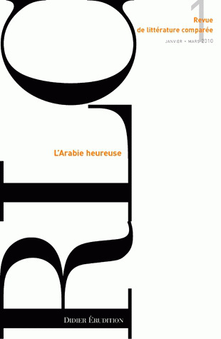 Revue de littérature comparée - N°1/2010