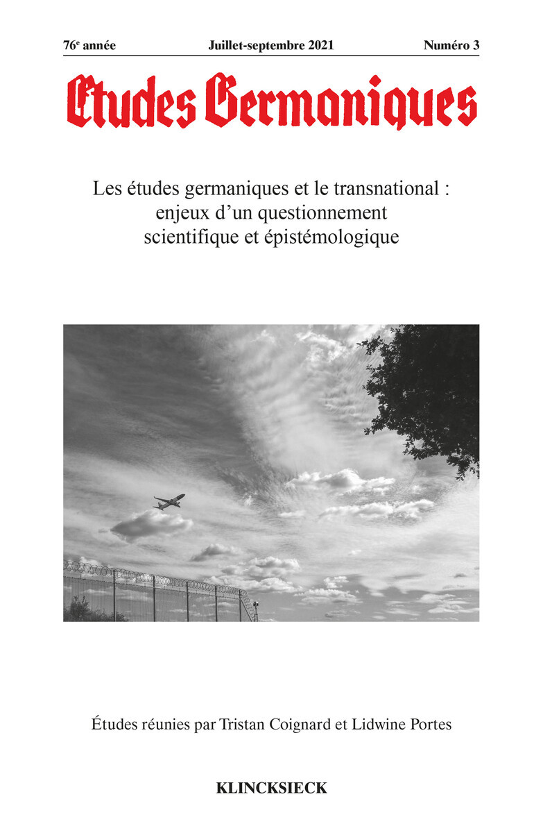 Études germaniques - N°3/2021
