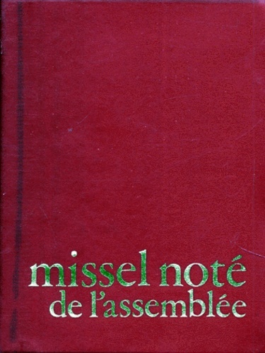 MISSEL NOTE DE L'ASSEMBLEE (du R.P. Gelineau SJ)