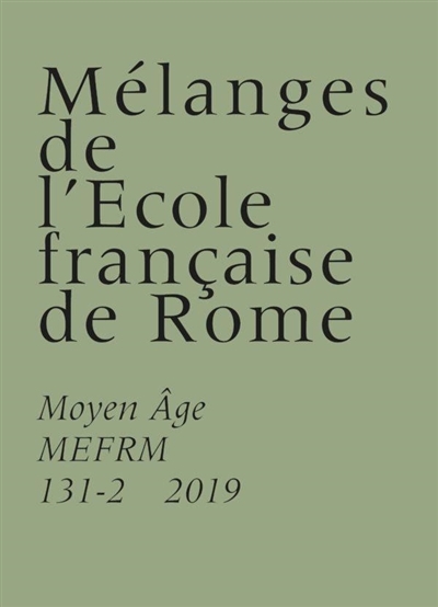 Mélanges EFR Moyen-Age