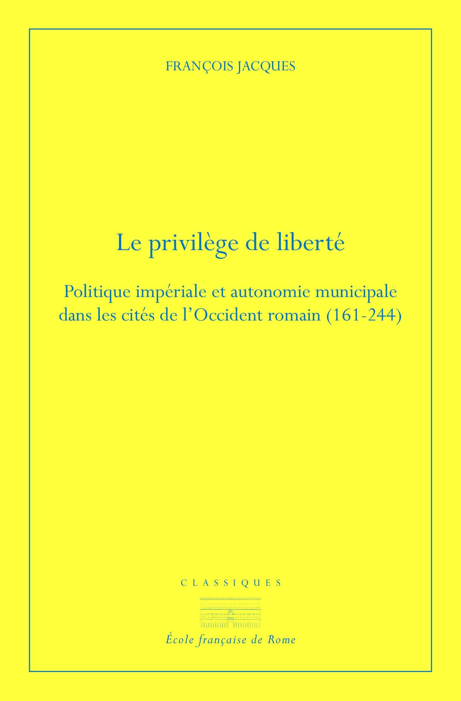 Le privilège de liberté