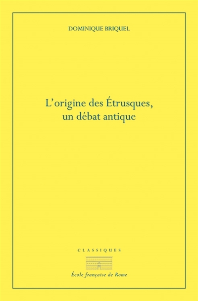 L'Origine des Étrusques