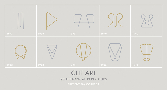 Clip Art 20 Historical Paper Clips /anglais