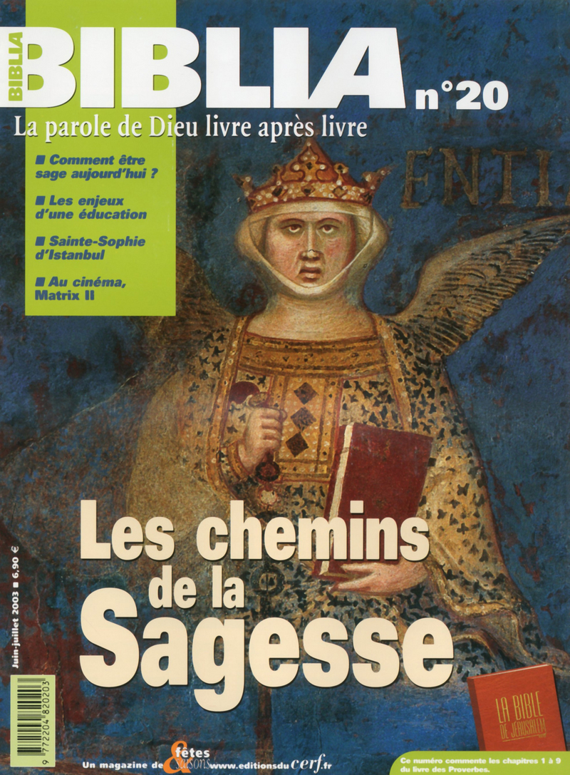 LES BIBLIA 20 - CHEMINS DE LA SAGESSE