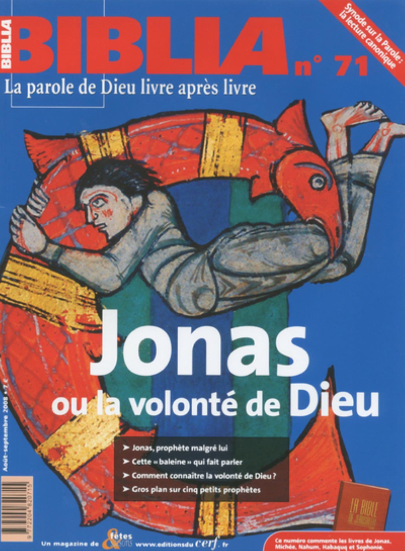 BIBLIA 71 - JONAS OU LA VOLONTE DE DIEU