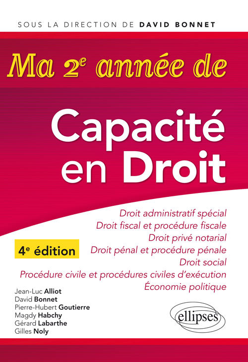 Ma 2e année de capacité en droit - 4e édition