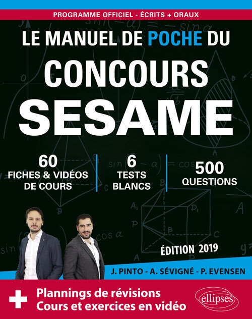Le Manuel de Poche du concours SESAME