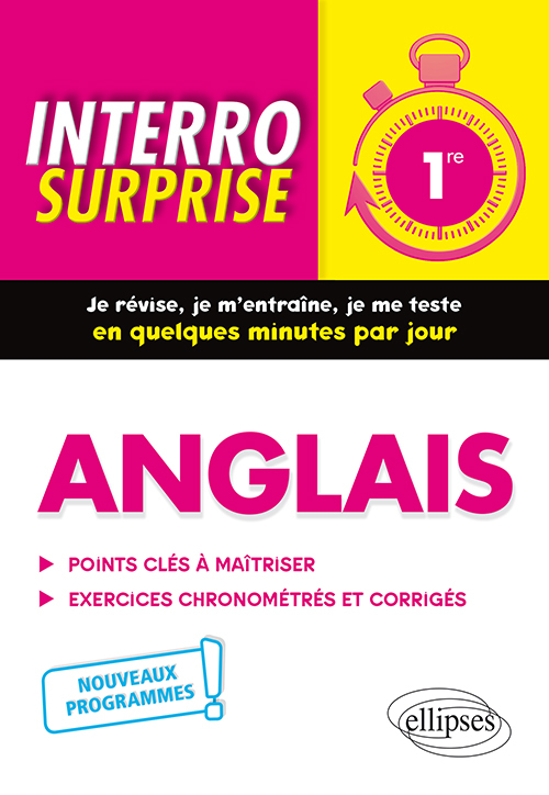 Anglais - Première - nouveaux programmes
