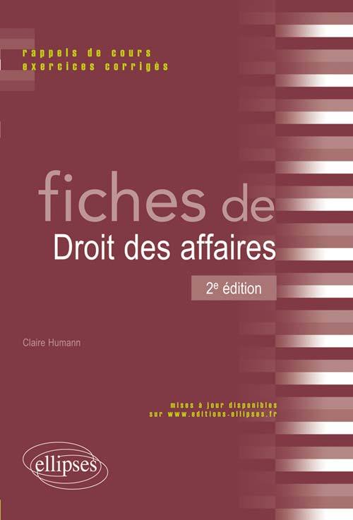 Fiches de Droit des affaires - 2e édition
