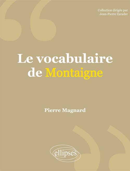 Le vocabulaire de Montaigne
