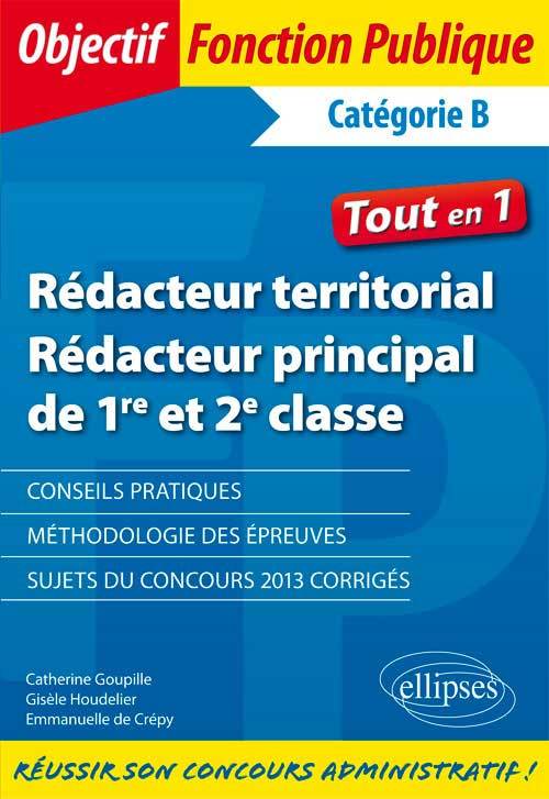 Rédacteur territorial  et rédacteur principal   - Catégorie B