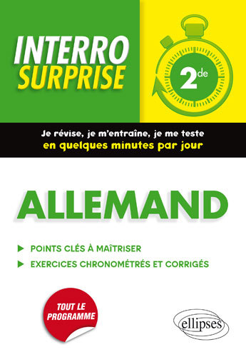 Allemand. Interro surprise. Classe de seconde (2de)