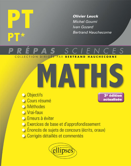 Mathématiques PT/PT* - 3e édition actualisée