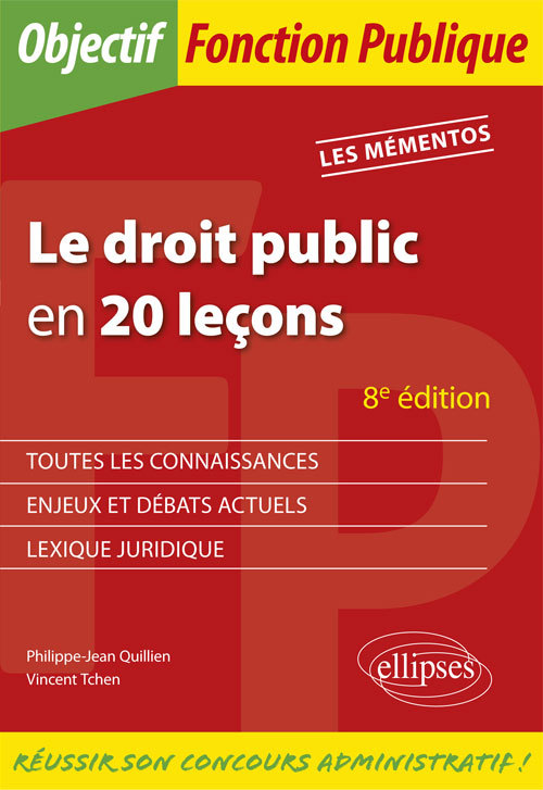 Le droit public en 20 leçons - 8e édition