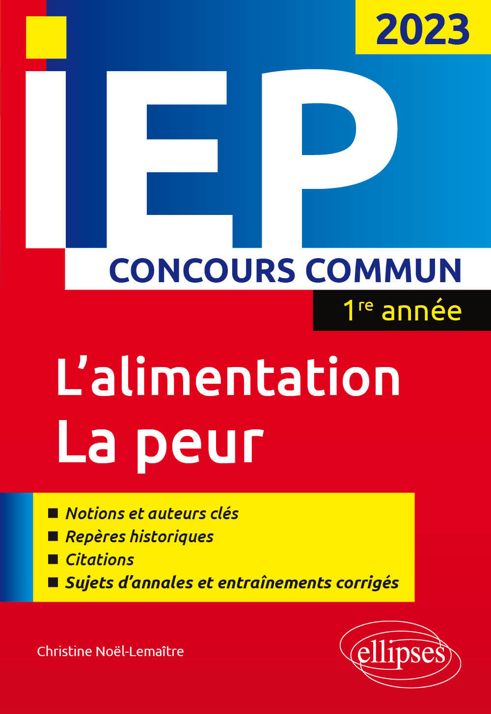 Concours commun IEP 2023. 1ere année.