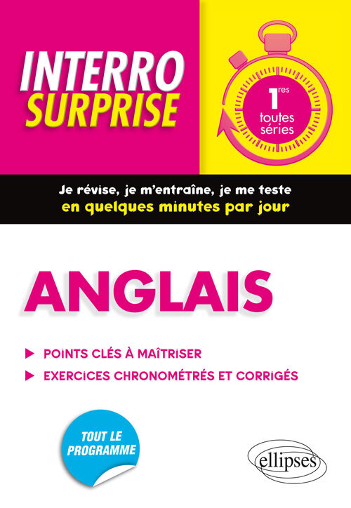 Anglais. Interro Surprise. Classe de première (1re) (toutes séries)