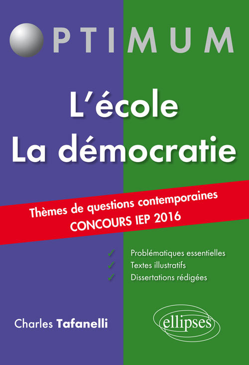 Thèmes de Questions Contemporaines – Concours IEP 2016 – L’école / La démocratie