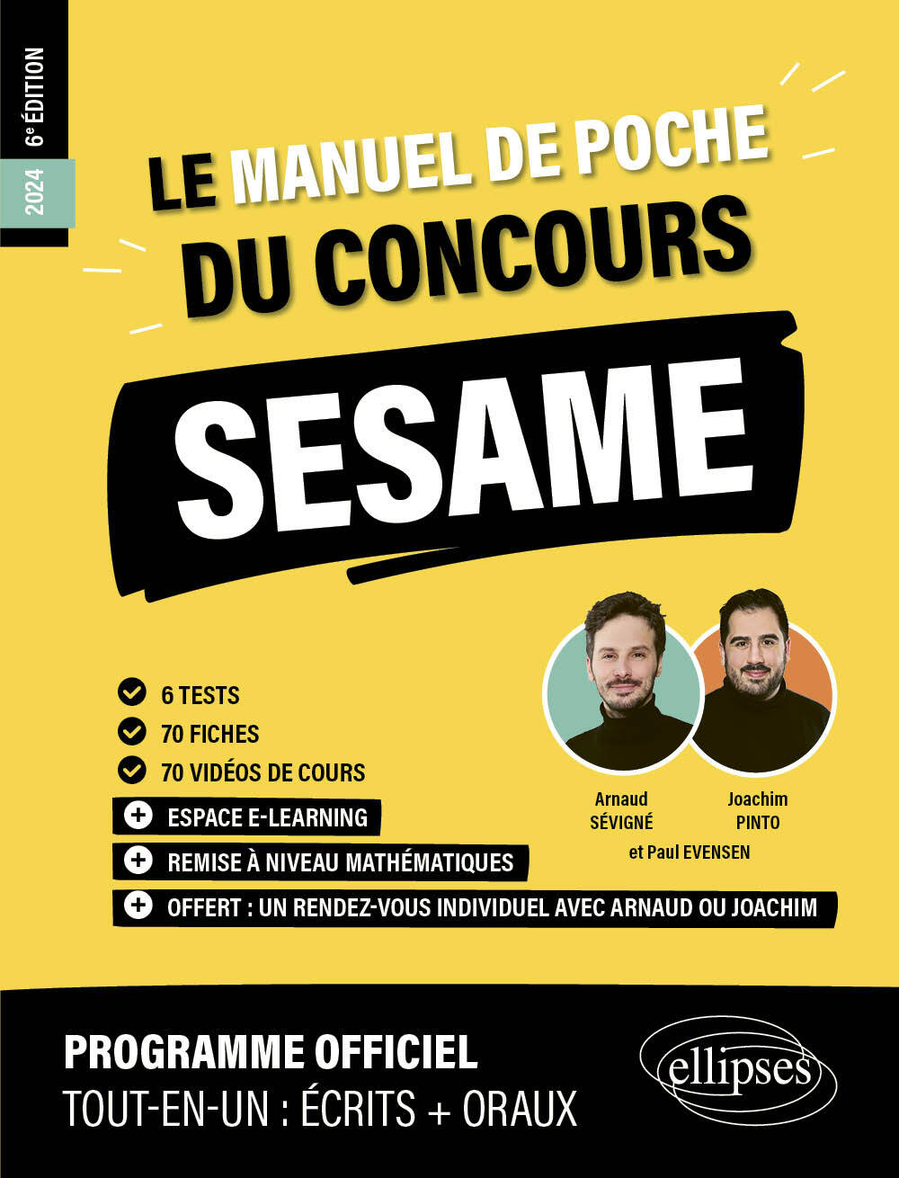 Le Manuel de POCHE du concours SESAME (écrits + oraux)