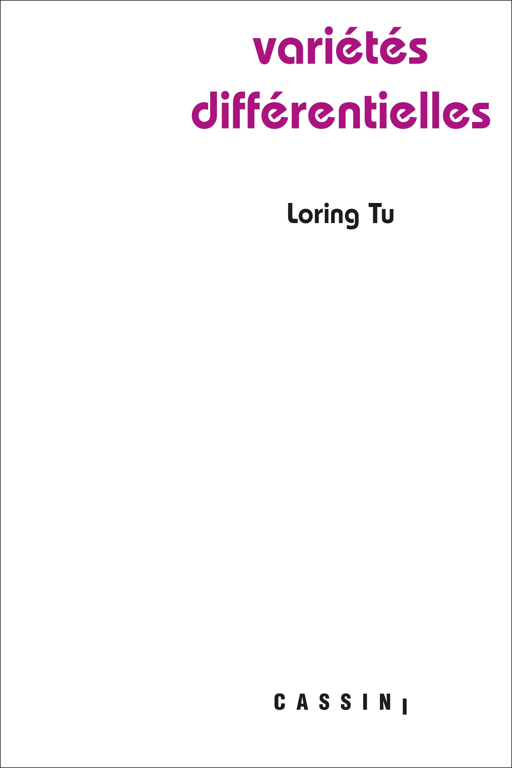 Variétés différentielles 