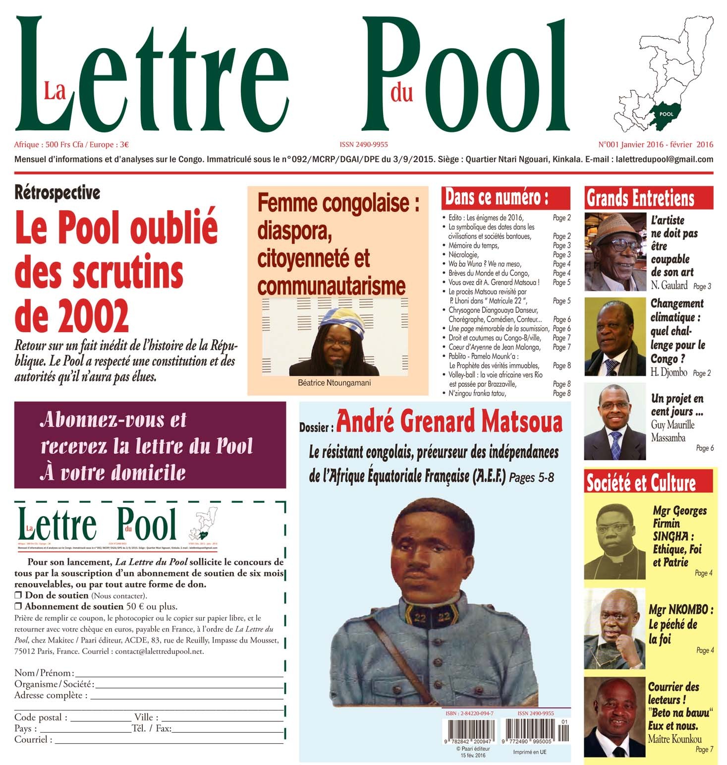 La Lettre du Pool n° 001