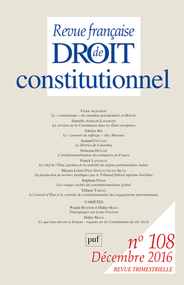 RFDC 2016, n° 108