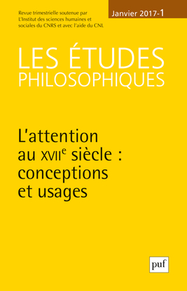 études philosophiques 2017, n° 1