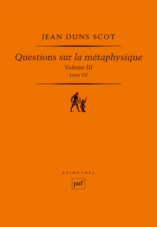 Questions sur la métaphysique, III (Livre VII)