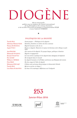 Diogène 2016, n° 253