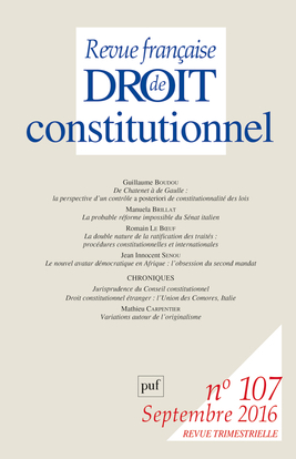 RFDC 2016, n° 107