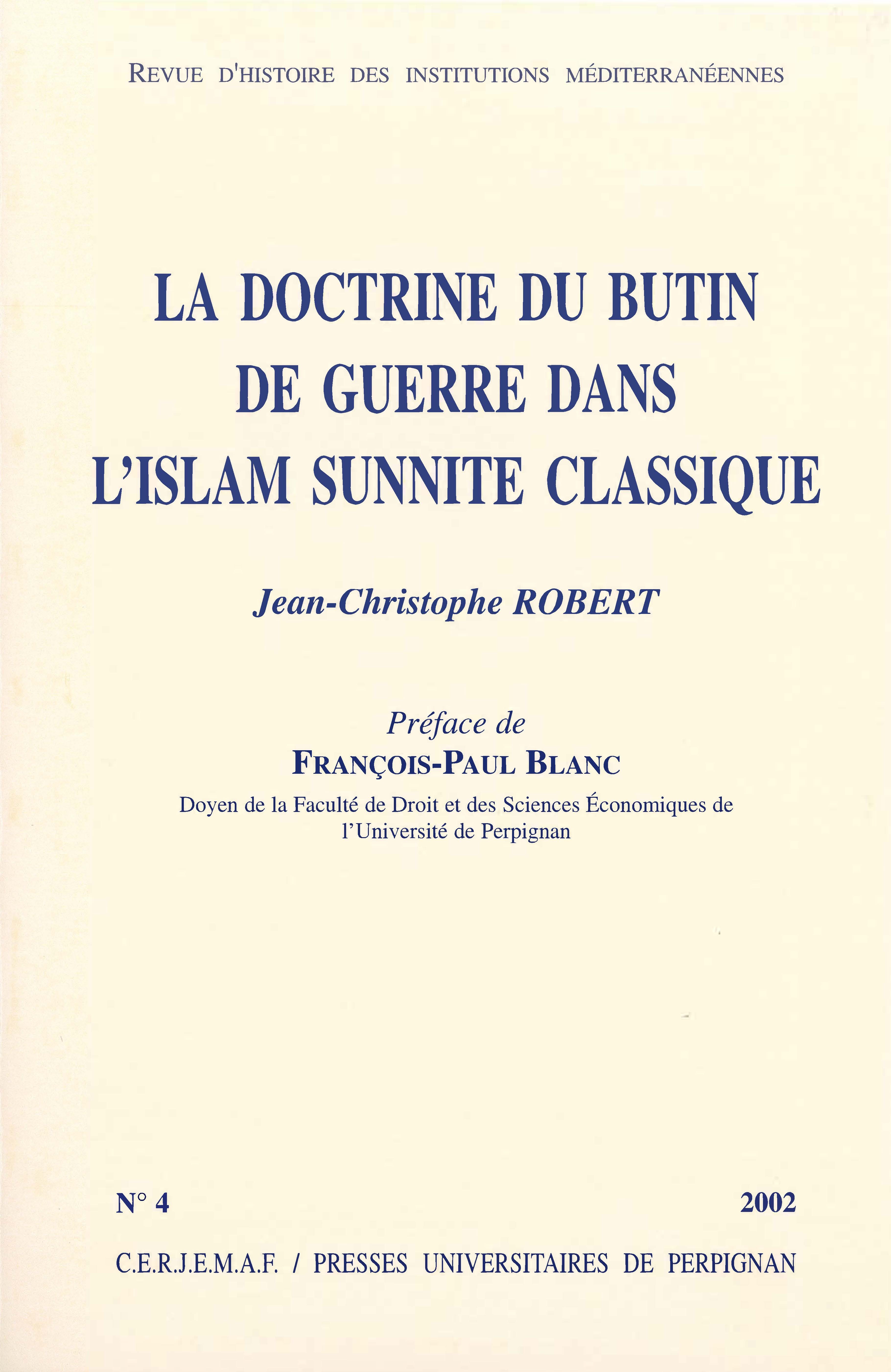 Doctrine du butin de guerre dans l'islam sunnite classique
