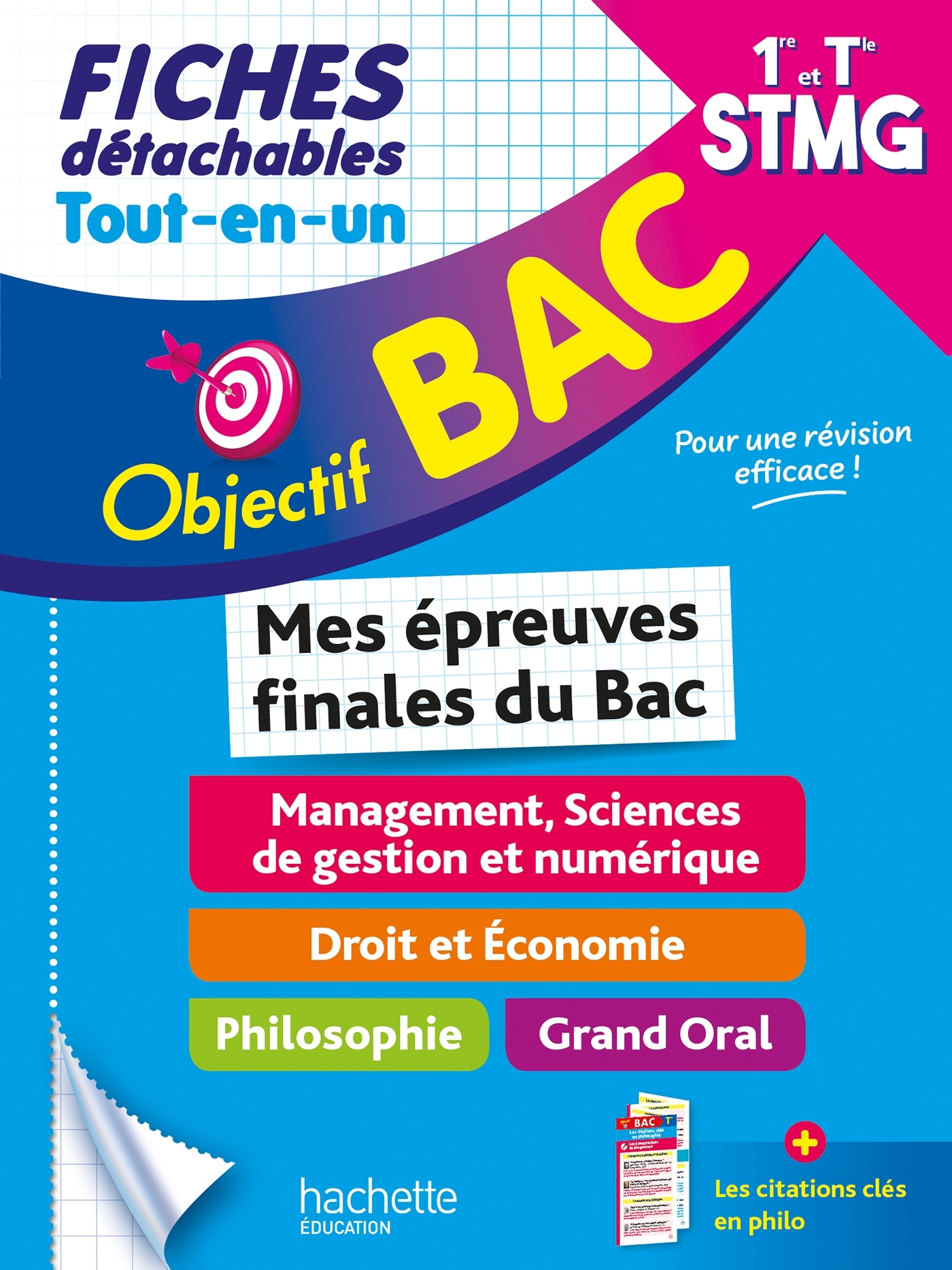 Objectif BAC Fiches Tout-en-un 1re et Term STMG - Mes épreuves finales du Bac