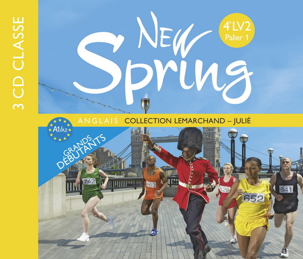 New Spring 4e LV2 Palier 1 année 1 - Anglais - 3 CD classe - Edition 2010