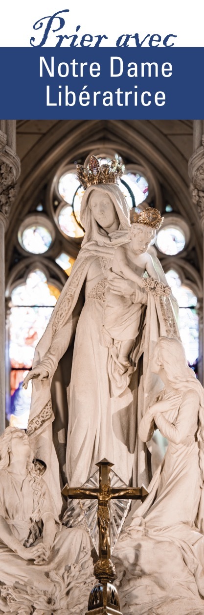 Signet "Prier avec" Notre dame Libératrice - Lot de 10